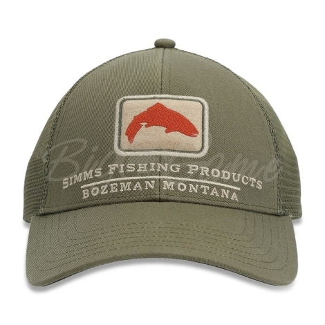 Кепка SIMMS Trout Icon Trucker цвет Riffle Green фото 1