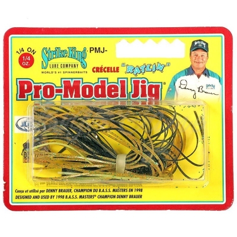 Бактейл STRIKE KING Pro-Model Jig 7 г (1/4 oz) цв. texas craw фото 1