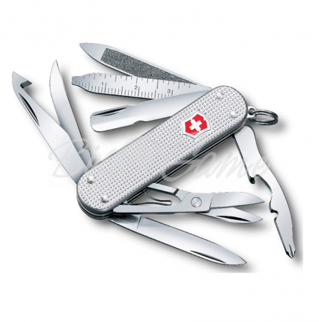 Нож VICTORINOX MiniChamp Alox 58мм 14 функций цв. серебристый фото 1