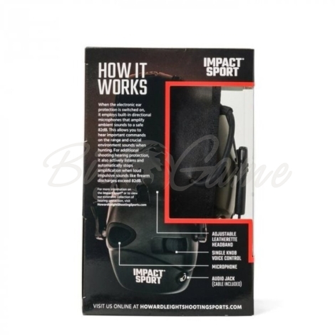 Наушники противошумные HONEYWELL HOWARD LEIGHT Impact Sport 25дБ цв. зеленый фото 2