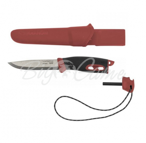 Нож MORAKNIV Companion Spark (с огнивом) цв. красный фото 1