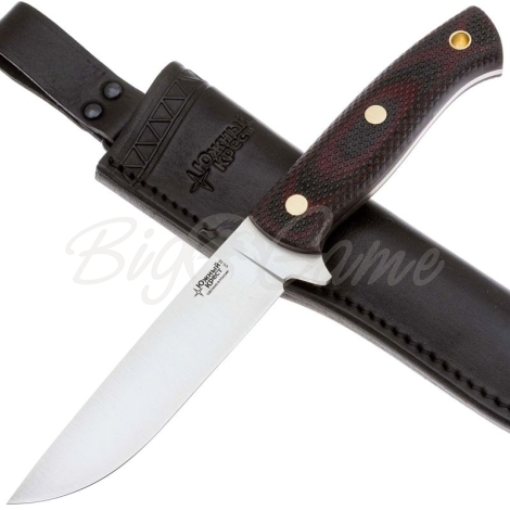 Нож ЮЖНЫЙ КРЕСТ F5 Сталь VG10 рукоять Микарта красная/насечка фото 4