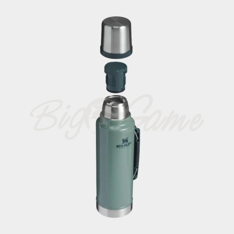 Термос STANLEY Classic 1,4 л (тепло 40 ч / холод 35 ч) цвет тёмно-зелёный фото 3