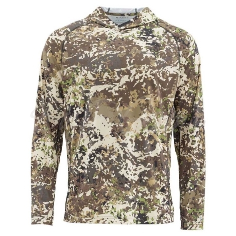 Термокофта SIMMS Solarflex LS Crewneck - Print цвет River Camo фото 2