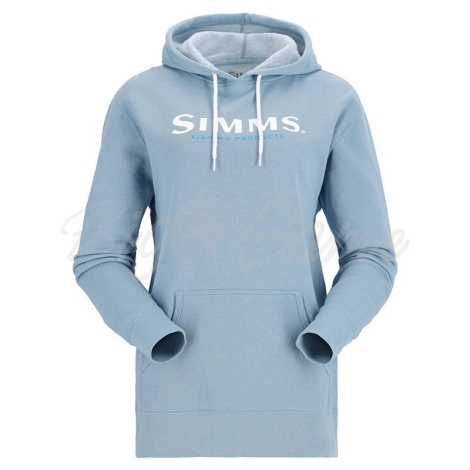 Толстовка SIMMS Women's Logo Hoody цвет Cornflower Heather фото 1