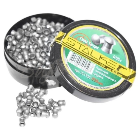 Пули для пневматики STALKER Field Target калибр .4,5 мм (250 шт.) вес 0,55 г фото 1