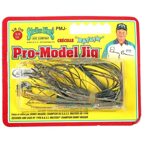 Бактейл STRIKE KING Pro-Model Jig 10,5 г (3/8 oz) цв. camouflage фото 1