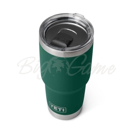 Термокружка YETI Rambler Tumbler w/Magslider Lid 887 цвет Black Forest Green фото 2