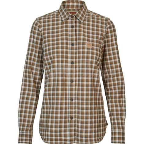 Рубашка HARKILA Fjell L/S Shirt Women цвет Dark olive check фото 1