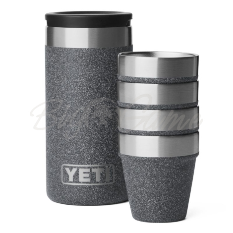 Набор рюмок YETI Shot Glasses & Case цв. Black Stone фото 1