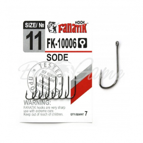 Крючок одинарный FANATIK FK-10006 Sode № 11 (7 шт.) фото 1