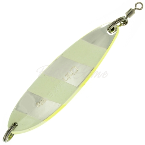 Блесна колеблющаяся DAIWA Chinook S 25 г цв. Cht/Zebra Glow фото 2