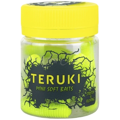Червь TERUKI Roy 6,5 см (7 шт.) зап. сыр цв. Green apple фото 3