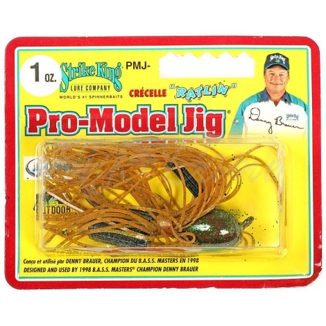 Бактейл STRIKE KING Pro-Model Jig 28 г (1 oz) цв. green pumpkin фото 1