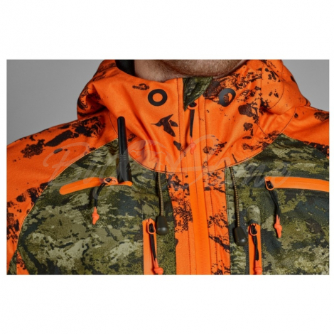 Куртка SEELAND Vantage jacket цвет InVis green / InVis orange blaze фото 5