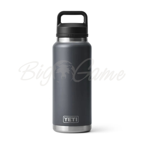 Термос YETI Rambler Bottle Chug Cap 1065 цвет Charcoal фото 1
