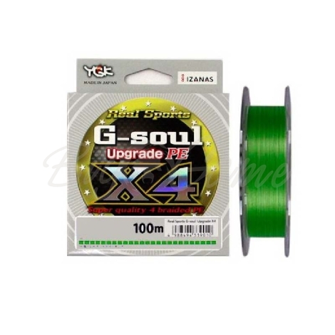 Плетенка YGK Real Sports G-Soul Upgrade PEx4 100 м цв. Зеленый # 0,25 фото 1