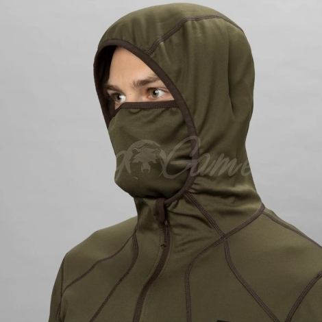 Толстовка HARKILA Deer Stalker Full Zip Fleece Hoodie цвет Willow green фото 9