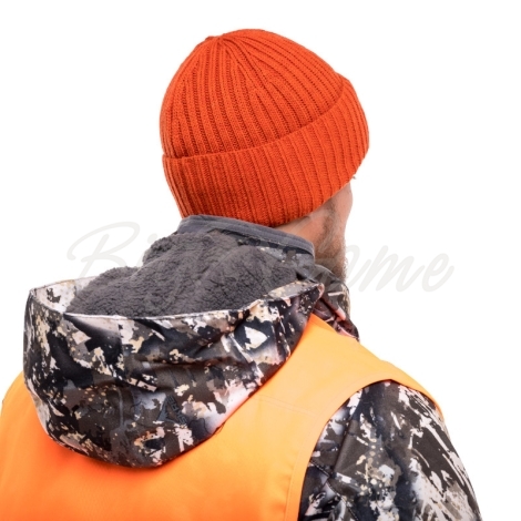 Шапка SKRE Cuffed Fleece Beanie цвет оранжевый фото 3