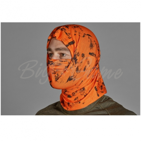 Повязка SEELAND Neck gaiter 2-pack цв. Pine green / InVis orange blaze фото 4