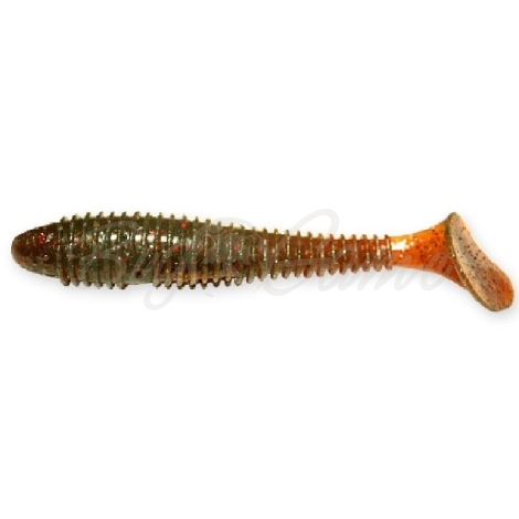 Виброхвост CRAZY FISH Vibro Fat 2,7" (5 шт.) зап. анис, код цв. 10 фото 1