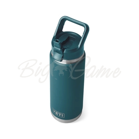 Термос YETI Rambler C Straw Bottle 760 цвет Agave Teal фото 4