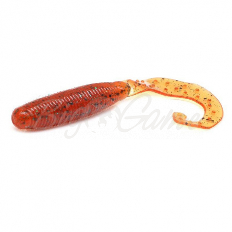 Твистер REINS Fat G-tail Grub 3" (12 шт.) цв. 568-Fire sugar фото 1