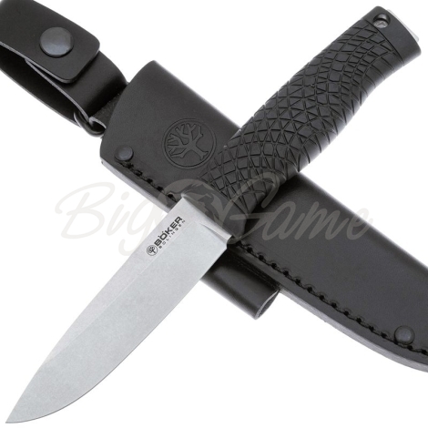 Нож BOKER Bronco Basic сталь CPM 3V рукоять TPE цв. Черный фото 1