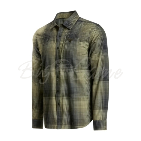 Рубашка KING'S Modern Button Flannel цвет Olive Plaid фото 6