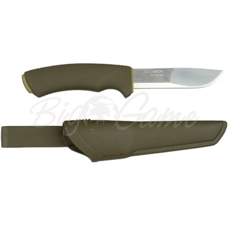 Нож MORAKNIV Bushcraft Forest сталь Sandvik 12C27 цв. Зеленый фото 1