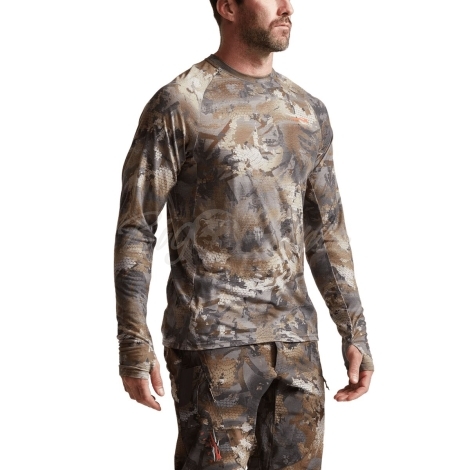 Термокофта SITKA Core Merino 120 LS Crew цвет Optifade Timber фото 4