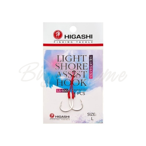 Крючок одинарный HIGASHI Light shore assist hook № L фото 1 Крючок одинарный HIGASHI Light shore assist hook № L фото 1