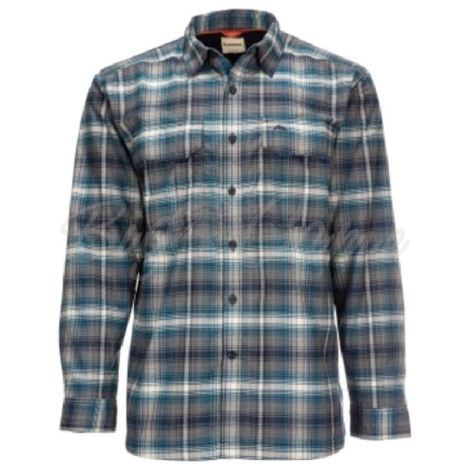 Рубашка SIMMS Coldweather LS Shirt цвет Atlantis Steel Plaid фото 1