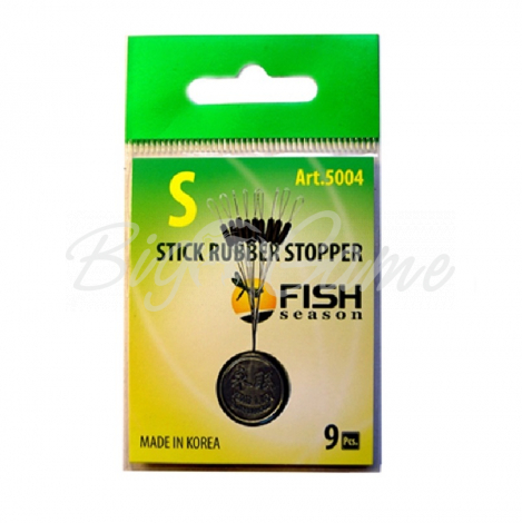 Стопор резиновый FISH SEASON 5004 Stick Rubber Stopper Цилиндр р. SSS (9 шт.) фото 1