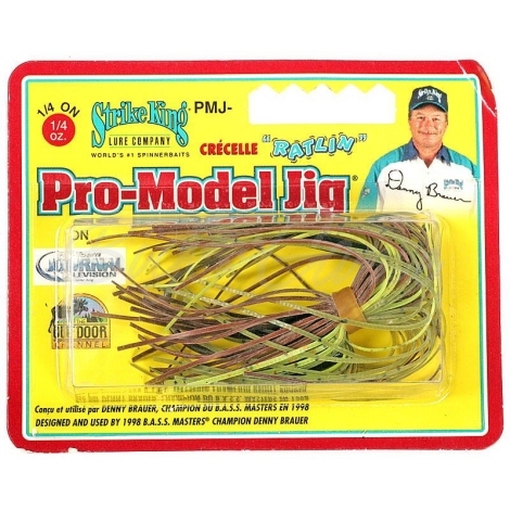 Бактейл STRIKE KING Pro-Model Jig 7 г (1/4 oz) цв. green crayfish фото 1