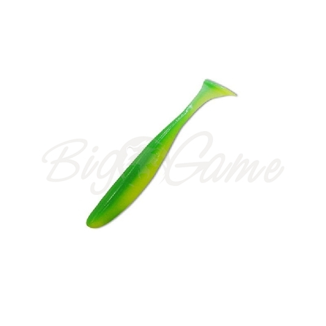 Виброхвост KEITECH Easy Shiner 4" (7 шт.) цв. EA#11 Lime Chartreuse Glow фото 1