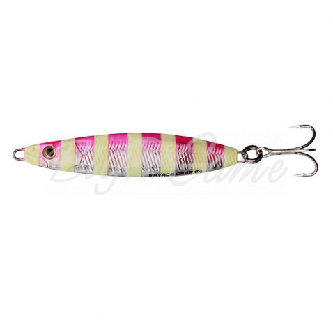 Пилькер SAVAGE GEAR Psycho Sprat 60 г цв. 03-Pink Glow Zebra фото 1