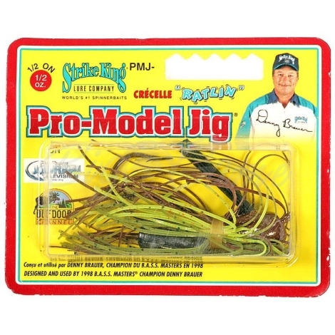 Бактейл STRIKE KING Pro-Model Jig 14 г (1/2 oz) цв. green craw фото 1