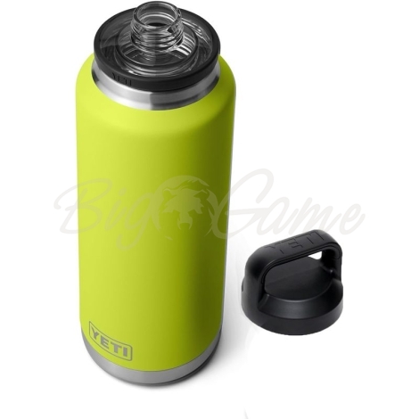 Термос YETI Rambler Bottle Chug Cap 1400 цвет chartreuse фото 4