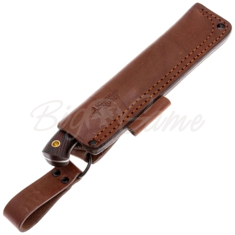 Нож ЮЖНЫЙ КРЕСТ Шершень L конвекс Сталь VG10 рукоять Микарта красно-черная/насечка фото 3