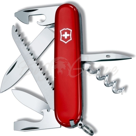 Нож VICTORINOX Camper 91мм 13 функций цв. красный с гравировкой фото 1