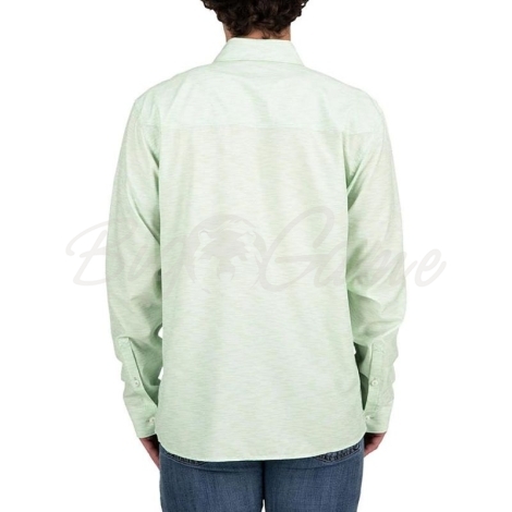 Рубашка SIMMS Double Haul LS Shirt цвет Lt.Green Texture Wave Print фото 3