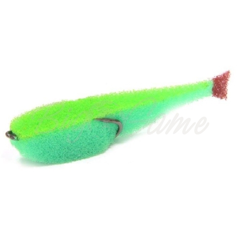 Поролоновая рыбка LEX Classic Fish CD 11 GBLB (зеленое тело / салатовая спина / красный хвост) фото 1