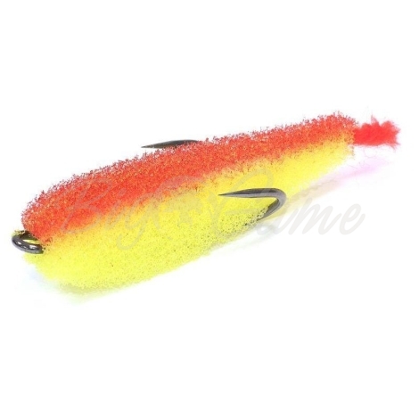 Поролоновая рыбка LEX Zander Fish 5,5 YRB (желтое тело / красная спина / красный хвост) фото 1