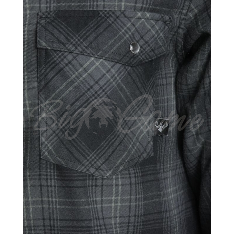 Рубашка KING'S Western Snap Flannel цвет Western Charcoal Plaid фото 5