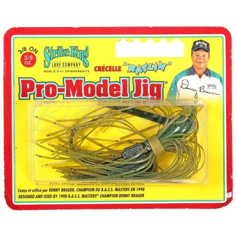 Бактейл STRIKE KING Pro-Model Jig 10,5 г (3/8 oz) цв. watermelon фото 1