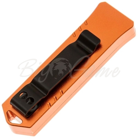 Нож складной автоматический BOKER USB OTF 2.0 сталь D2 рукоять Алюминий цв. Оранжевый фото 3