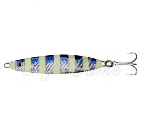 Пилькер SAVAGE GEAR Psycho Sprat 45 г цв. 04-Blue Glow Zebra фото 1