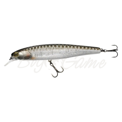 Воблер JACKALL Smash Minnow 100 SP цв. hl silver & black фото 1