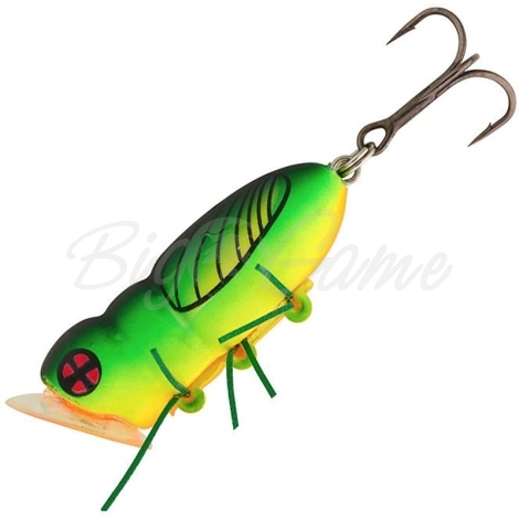 Воблер ABC-FISHING Gemibug 30F цв. CHB зелено-желтый яркий фото 1